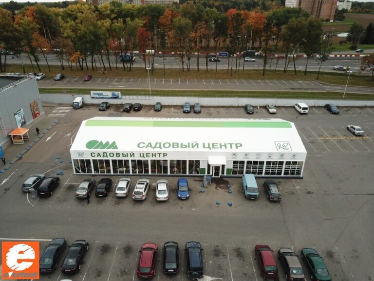 Тентовая конструкция «Садовый центр ОМА» 14х36м