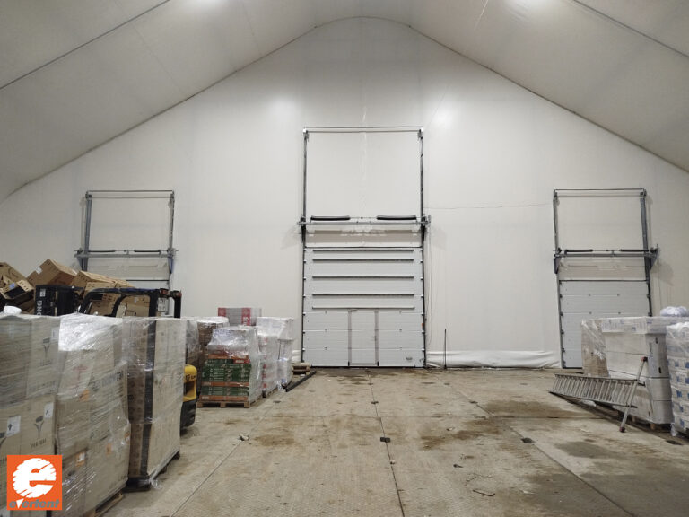 Тентовый склад 30х50 в утепленном исполнении, г. Дмитров