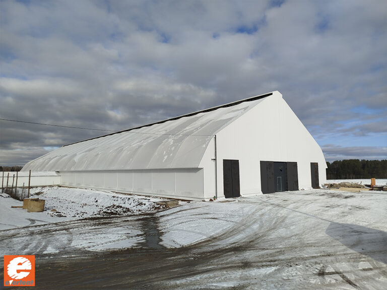 Тентовый ангар в д. Юрковичи Логойского р-на