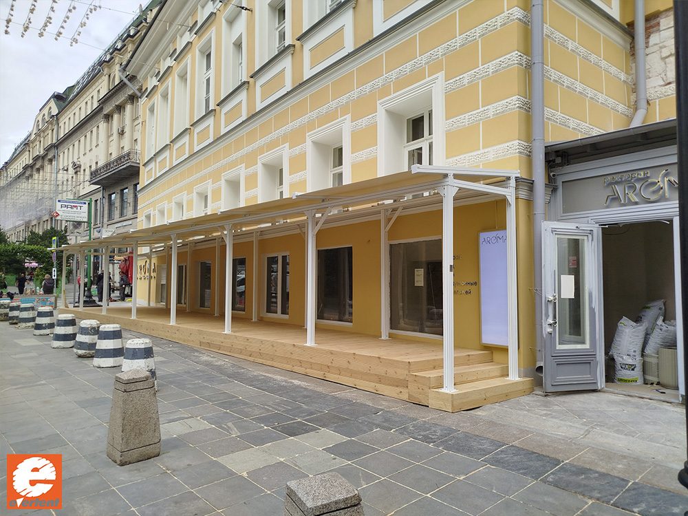 Веранда для ресторана «Гринленд» от производителя Эвертент